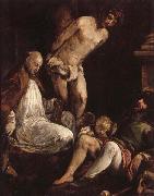 Giacomo Bassano St.Fabian,St.Rocc,and St.Sebastian Spain oil painting artist